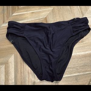 Black full coverage bikini bottoms